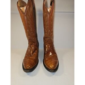 Rebelde Women's Vintage Tan Leather Bootd Size 7C Made In Mexico